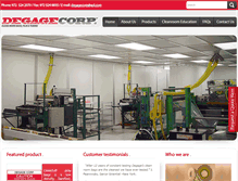 Tablet Screenshot of degagecorp.com